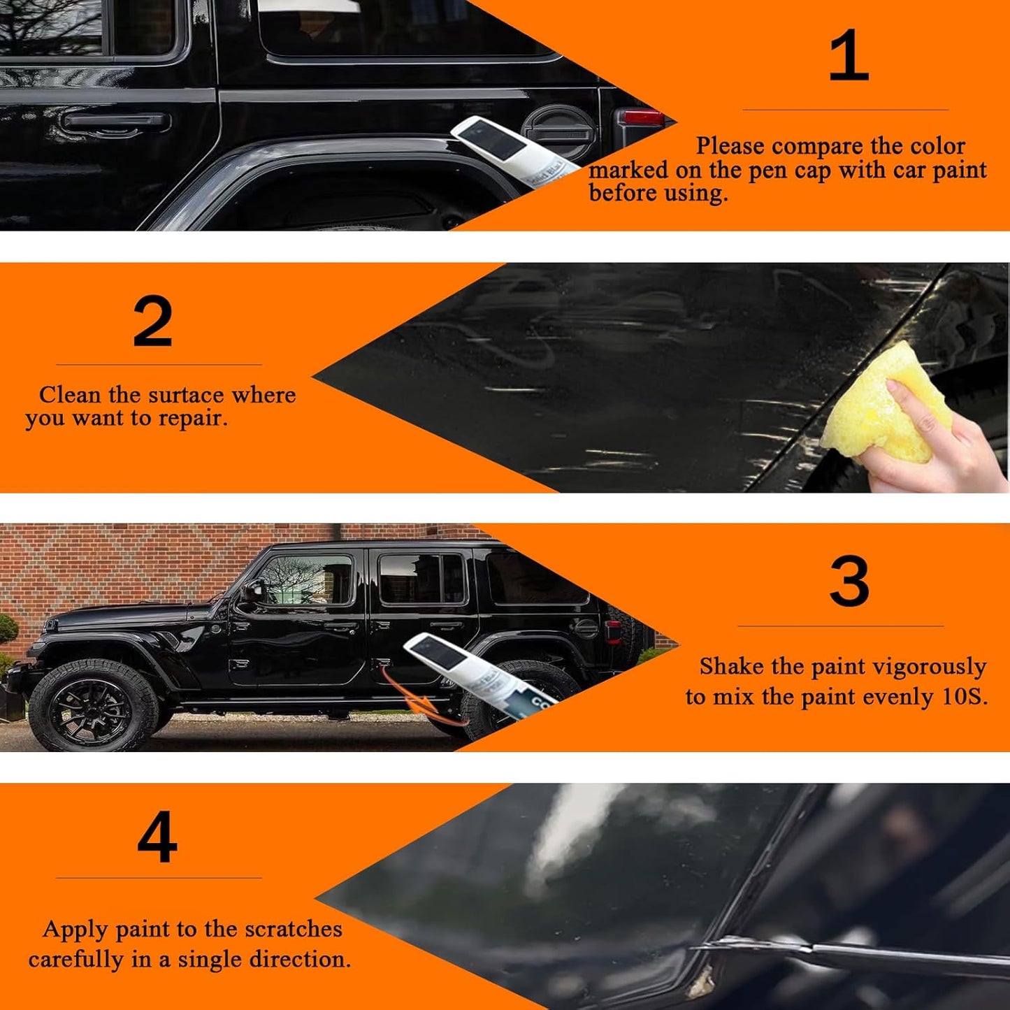PBJ/MBJ Hydro Blue/Laser Blue Pearl Touch Up Paint for Jeep, Car Paint Pen Scratch Repair Two-In-One Touch Up Paint, Premium Car Scratch Remover for Deep Scratches
