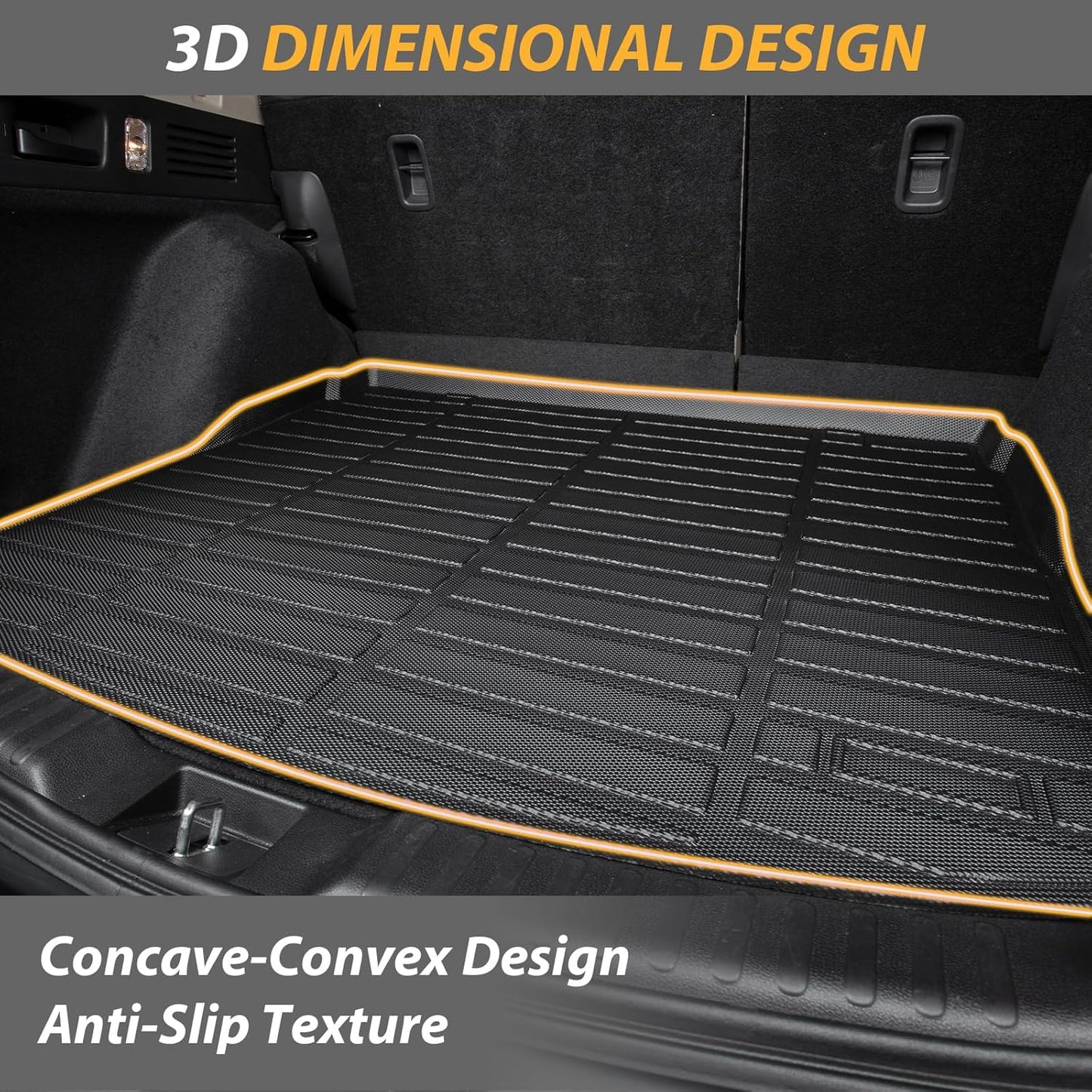 AIPOIL® Floor Mats & Cargo Liner Set for 2025 Mazda CX-70 & CX-70 PHEV All Weather Protection Full Set Automobile mats Accessories, Black