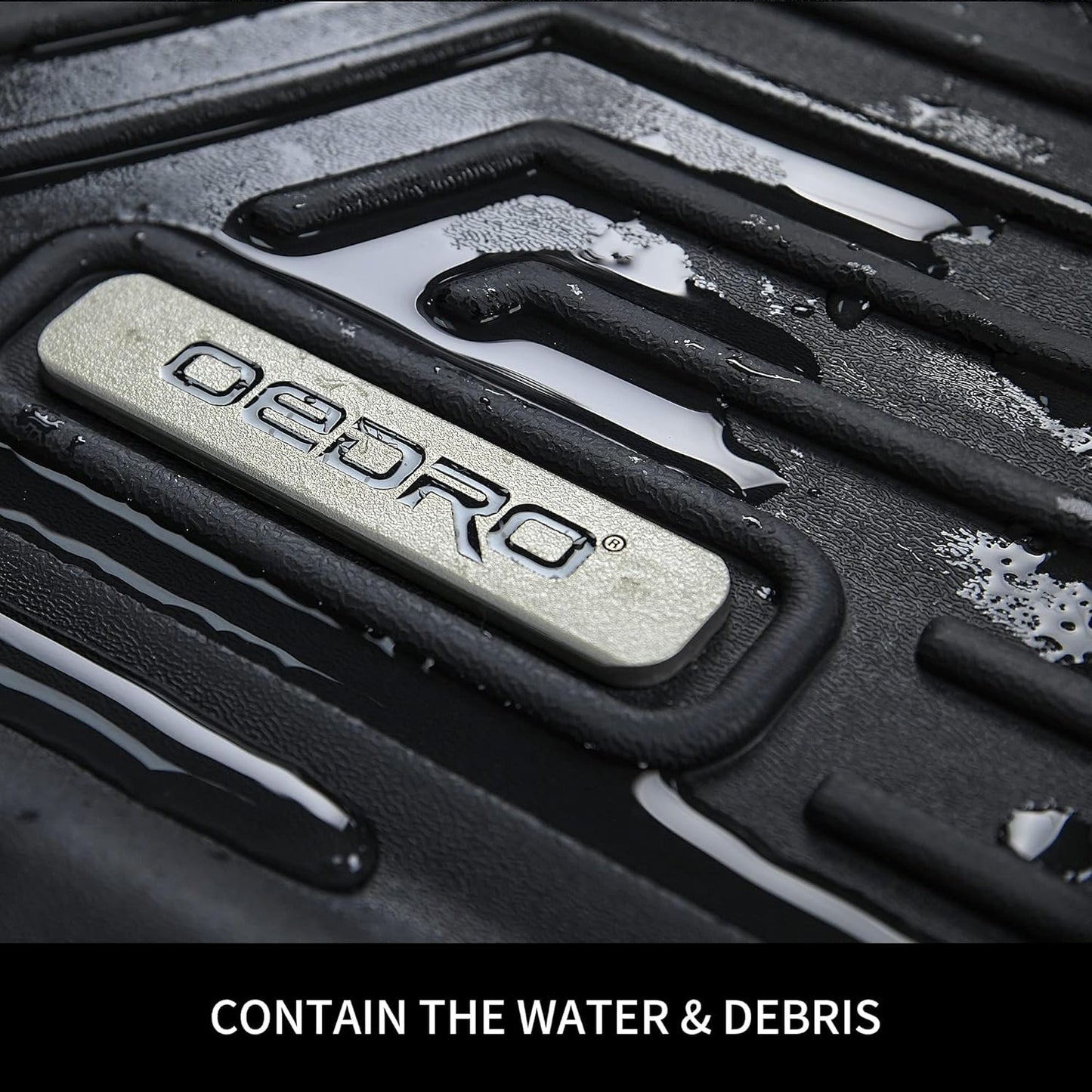 OEDRO Floor Mats Fit for 2007-2012 Nissan Altima Sedan, Custom Fit Black TPE All-Weather Guard Floor Mats 2 Row Floor Liner Set