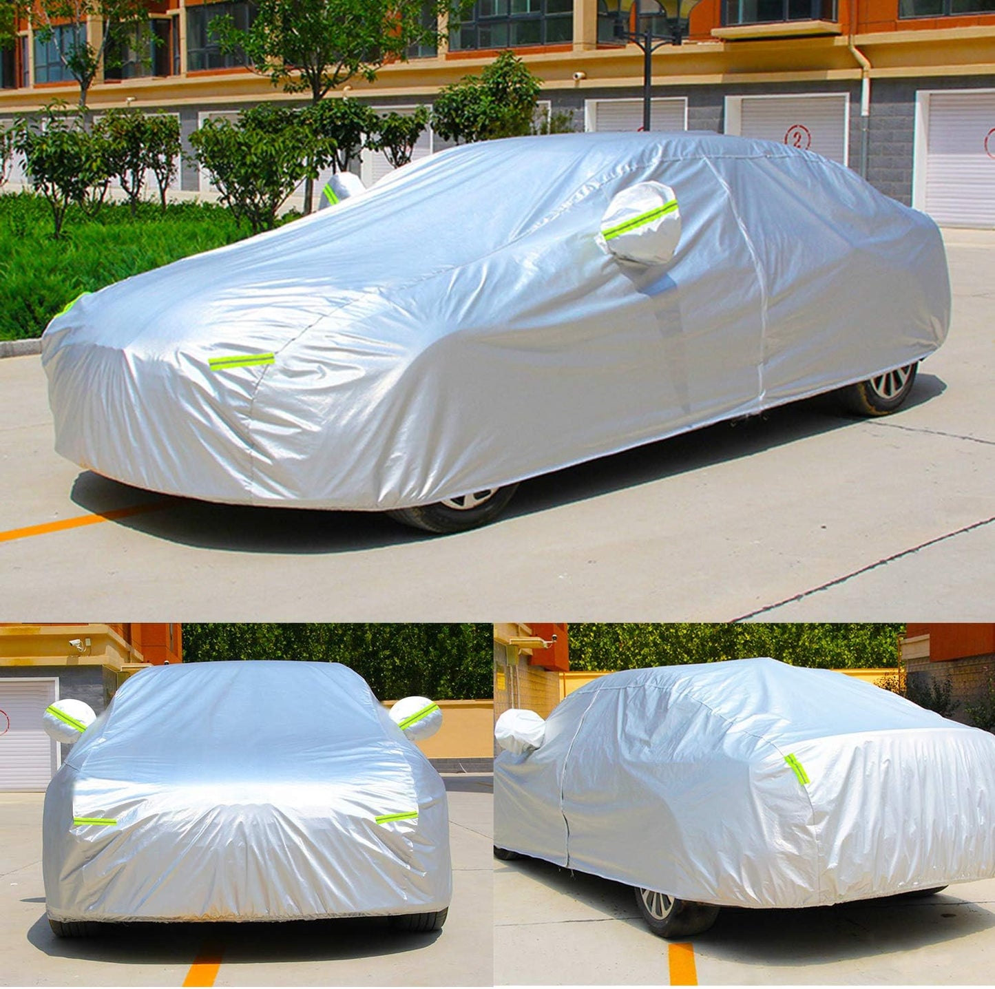 KouKou Station Wagon Car Cover Waterproof All Weather for Automobiles, Full Exterior Cover Outdoor Universal Fit for Audi A4 Avant, A4 Allroad, Volvo V60, etc., Fit Touring Vehicle (178 to 190 inch)