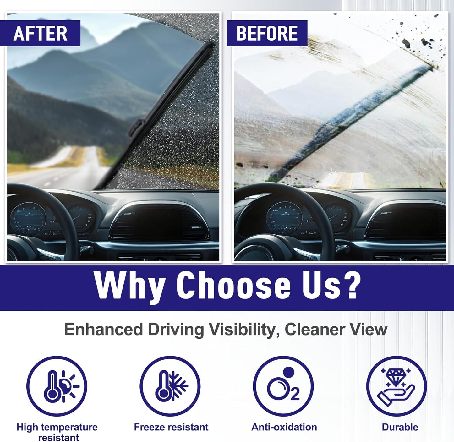 AJK Wiper Blades for Hyundai Elantra GT 2018 2019 2020, 2 Piece All Weather OEM Quality Automotive Replacement Windshield Wiper Blades for My Car