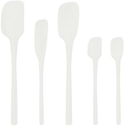 Tovolo Flex Core 5 Piece Silicone Spatula Set Heat Resistant All Silicone by Tovolo