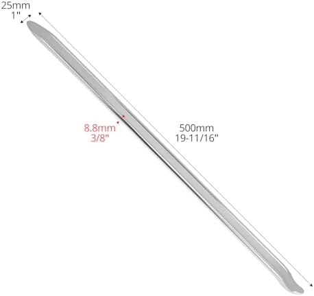 QWORK 20 Inch Tire Iron Set of 2, Professional Tire Spoons Lever Bar - Image 2