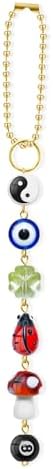 Evil Eye Car Hanging Ornament, Cute Good Luck Rearview Mirror Charm by Unknown