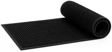 Guardian Clean Step Scraper Heavy-Duty Outdoor Rubber Floor Mat, 3ft x 10ft by GuardianFloorProtection
