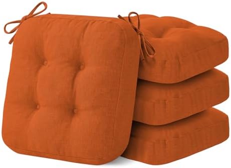 IASEAHK Memory Foam Dining Chair Cushions, 16.5"x16.5"x3.5" by IASEAHK