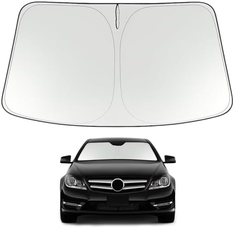 Proadsy Custom Fit 2008-2014 Benz C Class Windshield Sun Shade, Blocks Heat by Proadsy