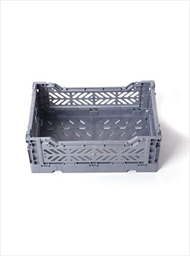 2 x AY-KASA Collapsible Storage Bin Container Basket Tote, Folding Basket Crate by AYKASA