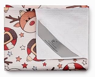 Wildflowers Microfiber Kitchen Towels | Ornaments Pattern | Waffle Fabric Tea - Image 4