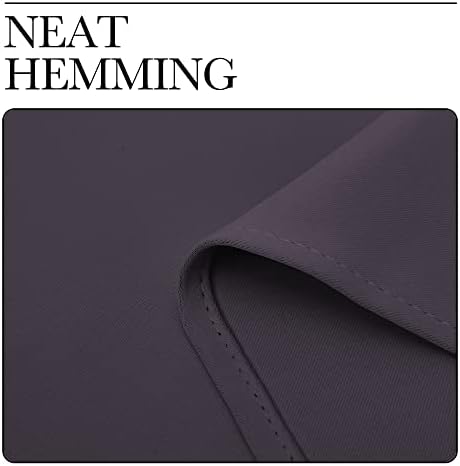 NICETOWN Blackout Curtains Living Room 2 Panels 55" x 68" Greyish Purple - Image 6