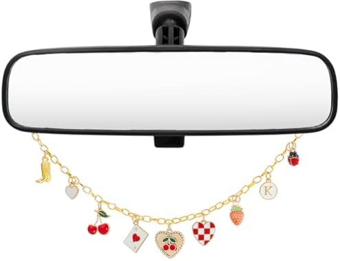 Rearview Mirror Charm for Car Aluminum Chain by BEAMARKER