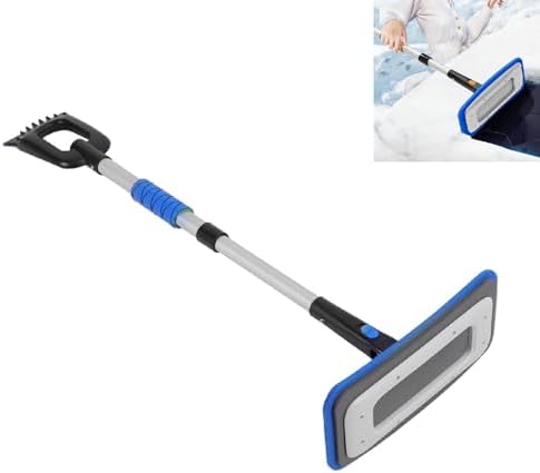 Tissting Snow Broom Ice Scraper, No-Scratch Foam Brush 31 x 15 x 90cm by Tissting