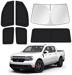 Canvcle Window Shades for 2022-2026 Ford Maverick Accessories Windshield Sun by Canvcle