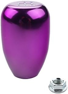 DEWHEL JDM Universal 5 Speed Manual Shift Knob M10x1.5 Screw On Purple - Image 4