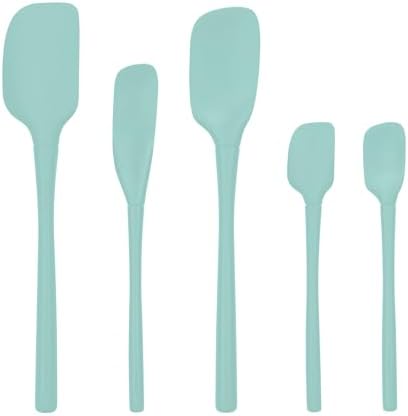 Tovolo Flex Core 5 Piece Silicone Spatula Set Heat Resistant All Silicone by Tovolo
