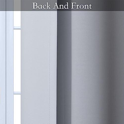 SimpleHome Ombre Curtains Black to Grey White - Image 6