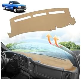 CARTIST Beige Dash Cover for 1999-2006 Chevy Chevrolet Silverado 1500 2500 by cartist