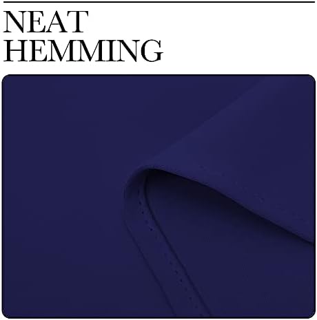 NICETOWN Navy Blue Laundry Room Blackout Curtains, 2 Panels - Image 6