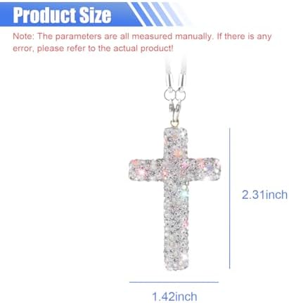 ZIMISI Bling Cross Car Hanging Ornament - Image 2