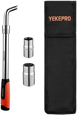 Extendable Lug Wrench with Flip Sockets by YEKEPRO