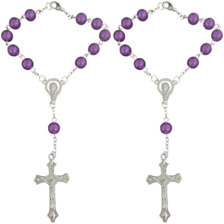 smilfuy 2PCS Car Rosary for Rearview Mirror by smilfuy