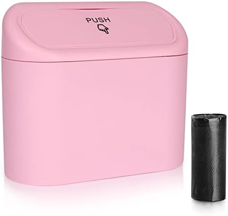Accmor Car Trash Can with Lid, Vehicle Trash Bin Car Dustbin Garbage Organizer by Accmor