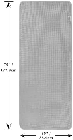 POLYTE 430 GSM Poly Blend Microfiber Waffle Bath Sheet XL Set, 35x70 in - Image 2