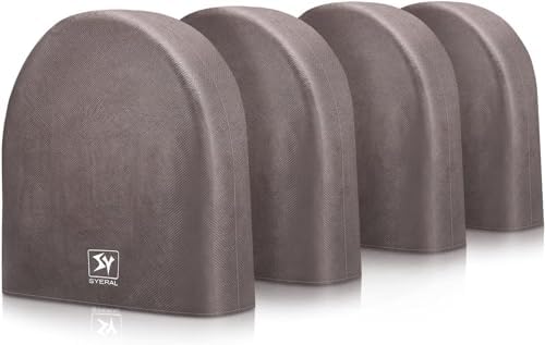 SYERAL Tire Covers Set of 4, Upgraded 5 Layer Nonwoven RV Wheel Covers by SYERAL