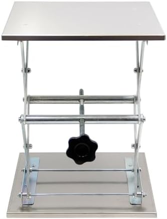 HFS 6x6" Stainless Steel Lab Jack Lift Table Scissor Stand Platform Max. Height - Image 4