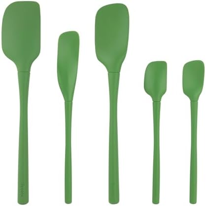 Tovolo Flex Core 5 Piece Silicone Spatula Set Heat Resistant All Silicone by Tovolo