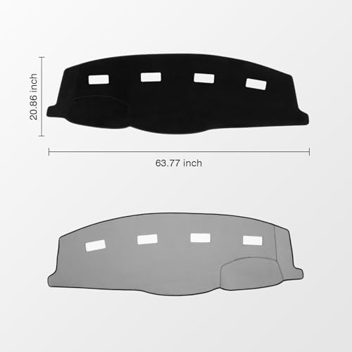 KUST Black Dash Cover for 2006-2008 Dodge Ram 1500 2500 3500/2009 Dodge Ram - Image 2