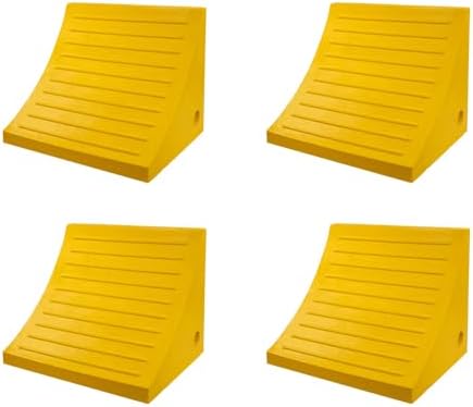 Mytee Products 4 Pack Polyurethane Medium Wheel Chock W/Mounting Holes by MyteeProducts