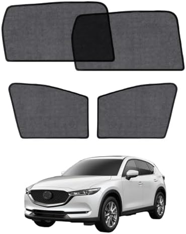 Car Window Shade for Mazda CX5 2017-2023, 4 Pack Magnetic Mesh Sun Shades for by Unknown