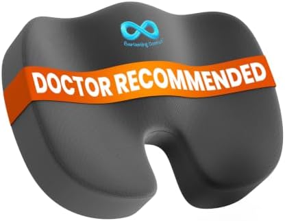 Everlasting Comfort Doctor Recommended Memory Foam Seat Cushion by EverlastingComfort