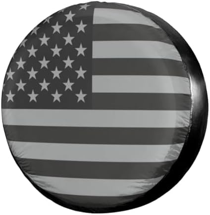 Spare Tire Cover for RV Trailer, 14 Inch Dustproof Leather Wheel Cover for Tire by Unknown