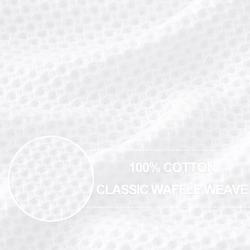 Homaxy 100% Cotton Waffle Weave Kitchen Dish Cloths 6-Pack - Image 2