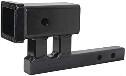 MaxxHaul Hitch Receiver Adapter and Extender Converts 1-1/4" to 2" 4" Rise or by MaxxHaul