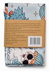 Flourish Wildflowers Microfiber Kitchen Towels | Cool Santa Pattern | Waffle - Image 2