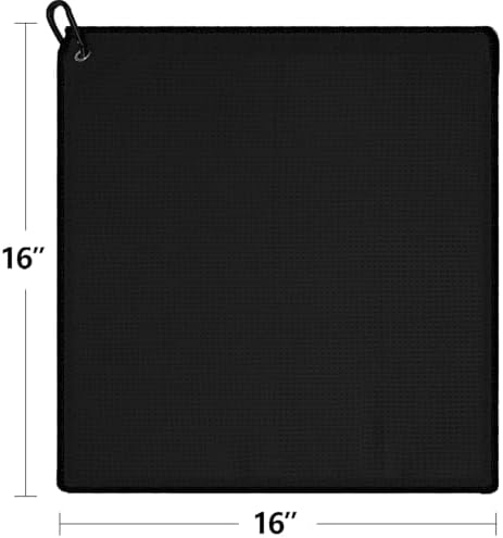 3 Pack 16"x16" Waffle Microfiber Golf Towels - Image 3