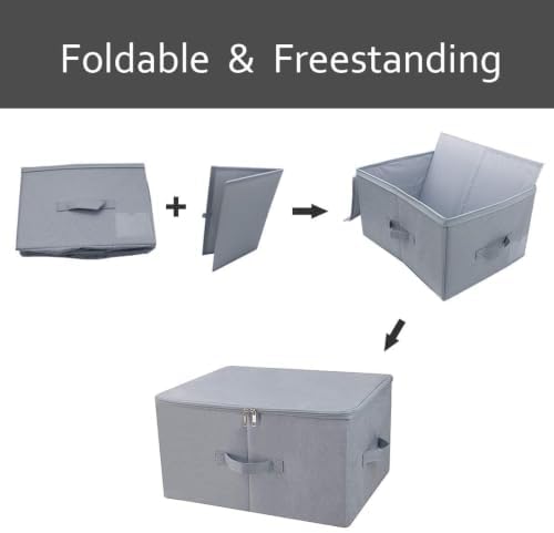 17.6 X 13.6 X 9.7", Folding Closet Clothes Storage Boxes - Image 5
