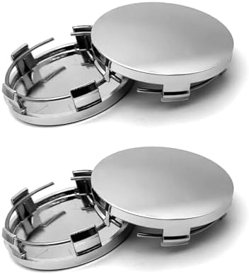 4 PCS Car Wheel Center Hub Cover, 60MM/2.36In Outer Diameter and 56MM/2.2In by Tesnaao