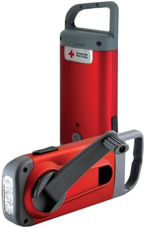 Eton American Red Cross Crank-Powered Clipray Clip-On Flashlight & Smartphone by Eton