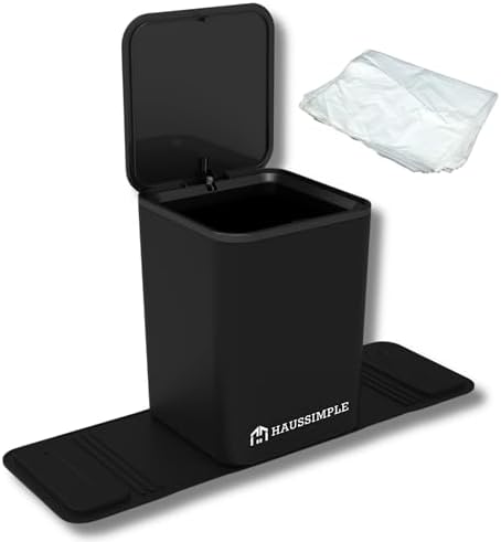 Car Trash Can with Stability Wings – Leakproof Portable Garbage Bin by HAUSSIMPLE