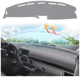 CARTIST Gray Dashboard Cover for 1992-1996 Ford F150 Bronco&1992-1997 F250 F350 by cartist