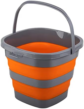 Collapsible Bucket with 1.32 Gallon, Small Plastic Bucket by Tiawudi