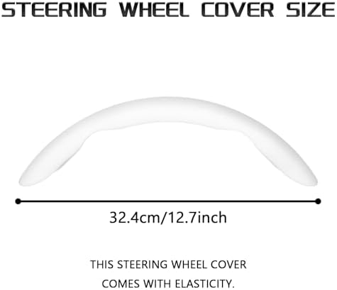 2-Piece Steering Wheel Cover, Carbon Fiber Segmented Steering Wheel Protector - Image 2