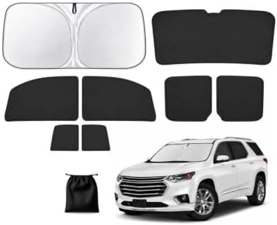9PCS Car Window Shades for Chevy Traverse 2018-2022, Full Set Windshield Side by Unknown