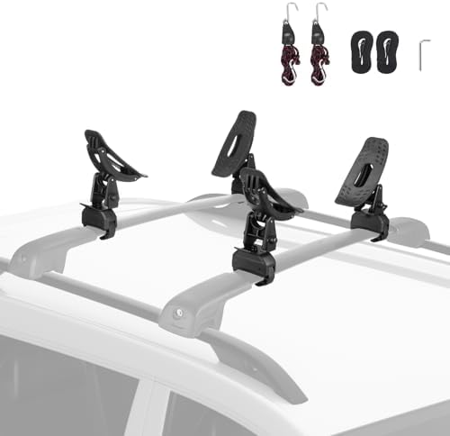 JOYTUTUS Kayak Roof Rack Saddles, Crab Roof Mounting Kit Fits Most Car SUV by JoyTutus