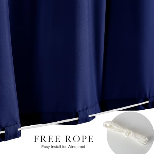 NICETOWN Canvas Rod-Free Outdoor Curtains - Image 3