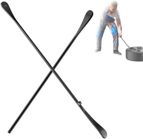 2 Pack 38 Inch & 30 Inch Tire Crowbar Spoon Set, Forged 40Cr Steel Tire Mount & by ZIPOWEY
